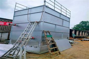 四川眉山闭冷却塔配件，四川眉山闭式冷却塔组装现场